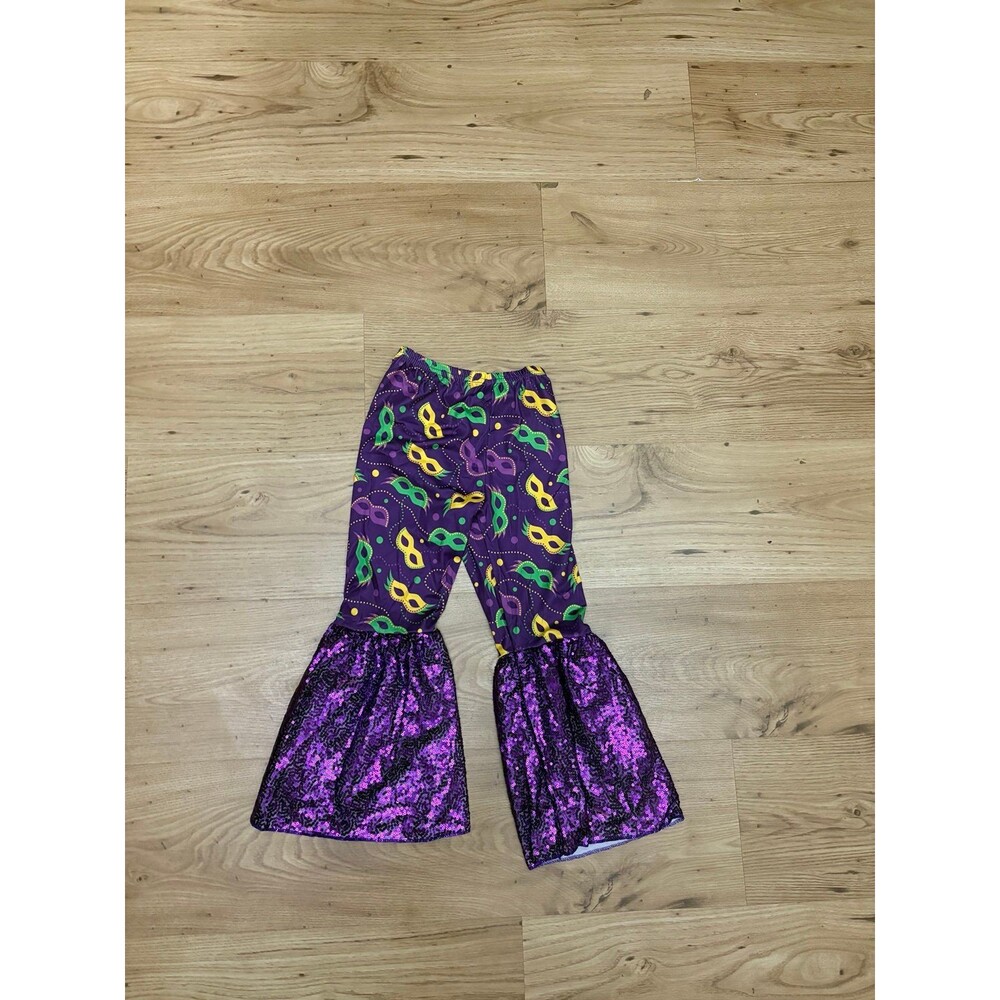 Mardi Gras Sequin Girls Pants